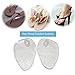 (2 Pairs)Gel Cushions For Flip Flop Sandals,Forefoot Padding Relief Pain Rub,Self Adhesive,No slip