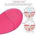 BeneU Makeup Facial Brush Cleaner Face Massager Exfoliator Sonic Silicone Vibrating Rechargeable Electric Waterproof Cleansing for Skin Care, Polish Scrub, Anti-Aging, Acid, Peels, Reduce Acne(Pink)