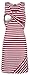 Milk Nursingwear Striped Nursing Tank Dress, Red and White Stripe, L