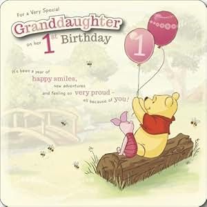 granddaughter 1st birthday card amazon