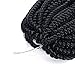 Fluffy Spring Twist Crochet Hair 8 inch Spring Twist Crochet Braids Hair Extensions 3 Pack Black Synthetic Crochet Braids (1B)