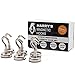 Magnetic Hooks Heavy Duty Extra Strong Neodymium for Scratch Free Hanging of Utensils and Tools on Refrigerator, Kitchen, Office, Classroom, Locker, Garage, and Ceilings (Pack of 6)
