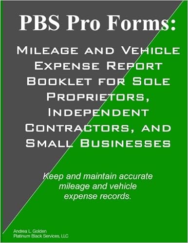 Amazon Com Pbs Pro Forms Mileage And Vehicle Expense