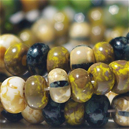 20 g Aged Picasso Travertine 3/0 Czech Glass Seed Beads Biege Brown Yellow Black