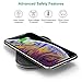 CHOETECH Fast Wireless Charger, 3 Coils Qi Wireless Charging Pad Compatible with Apple iPhone SE/11 Pro/ Xs Max/ Xr/ X/ 8/ 8 plus, 10W for Galaxy S20/ Note 10/S10/ S9/ S8, 5W for HUAWEI Mate 30 Pro