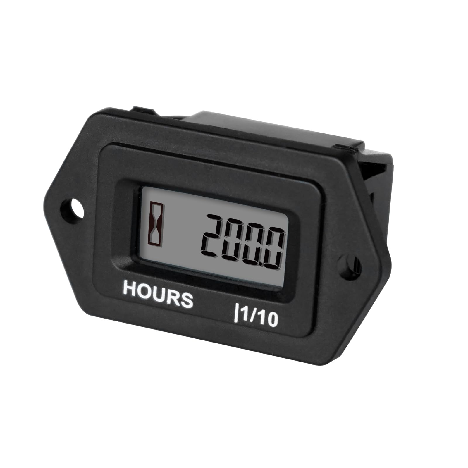HonorMeet Digital LCD Lawn Mower Hour Counter, AC/DC 5V to 277V,Maintenance Hour Meter Gauge,Used for Garden Tractor Generator Compressor ATV Outboard Motor Golf Cart Forklift Snowblower(Diamond)