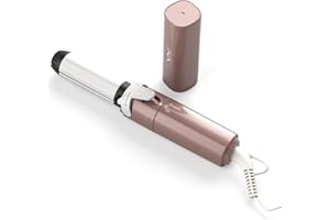 VIVID&VOGUE VAV 2 in 1 Iron Hair Straightener and Curler, Curling Iron Ceramic Flat Iron 1 Inch, Instant Heat Up to 400°F, Dual Voltage Mini Curling Wand Travel Size