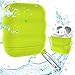 FONY Apple Airpods Case Cover Accessories Kits for AirPods 2 & 1 Charging Case – Waterproof Shock Resistant Protective Silicone Cover Skin with Carabiner (Fluorescent Green)thumb 1