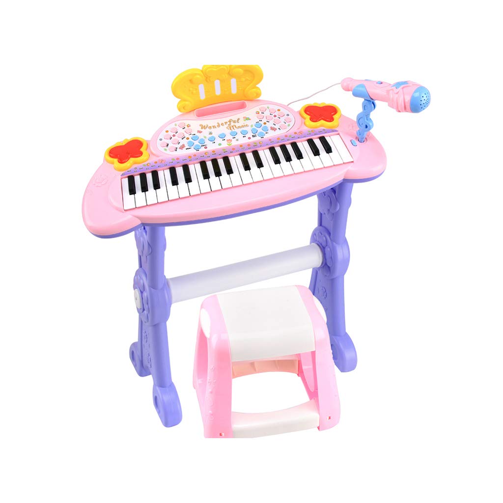 Color 子供の電子ピアノ赤ちゃん早期教育啓発音楽男の子の赤ん坊の子供のおもちゃ0 1 3 6歳37キー B07gb6fvf4 Pink 電子ピアノ 素晴らしい外見 Www Anoual Ma