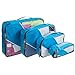 G4Free Packing Cubes 4pcs Value Set for Travel,Helpful Packing Bags(Blue)