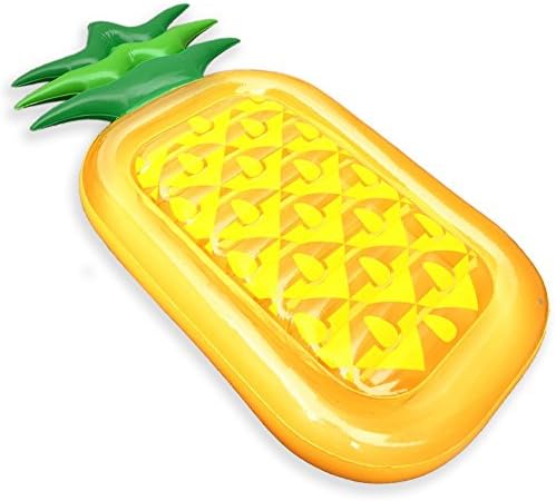 Giant Inflatable Pineapple Pool Float Raft 76" Pool Party Float Raft Inflatable Floatie For Summer Outdoor and Indoor Swimming Pools for Adults and Kids, 76.5 x 35.5 x 7.8 Inches