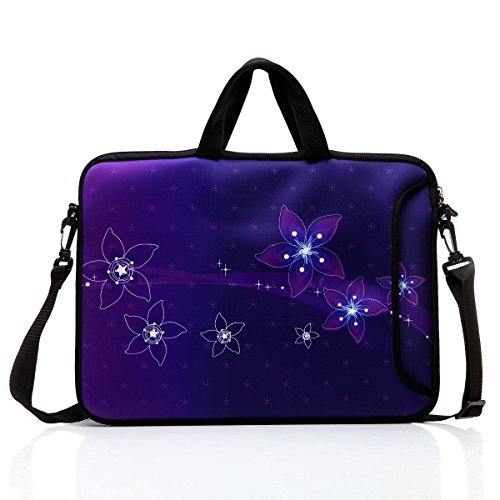 12.5-Inch Laptop Shoulder Bag Sleeve Case With Handle For 11.6" 12" 12.2" 12.5" Netbook/Macbook Air Pro (Purple)