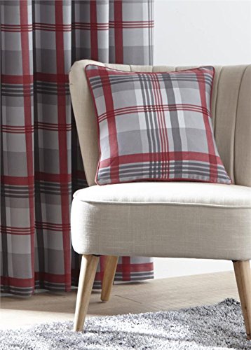 Homemaker Lined Curtains With Eyelet Rings Red Grey Or Charcoal