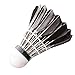 KEVENZ 12-Pack Advanced Goose Feather Badminton Shuttlecocks,Nylon Feather Shuttlecocks High Speed Badminton Birdies Balls with Great Stability and Durability (Black)
