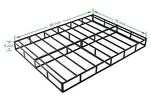 HOMUS 9 Inch High Profile Strong Steel Structure Box Spring/Easy assembly Smart Mattress Base/Foundation King