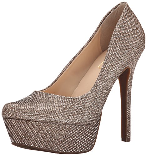 Jessica Simpson Women's Waleo Platform Pump, Gold, 7 M US