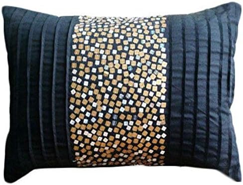 Amazon Com The Homecentric Designer Black Lumbar Pillow Cover