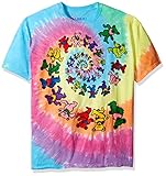 Grateful Dead Men's Spiral Bears Tie Dye T-shirt Multi