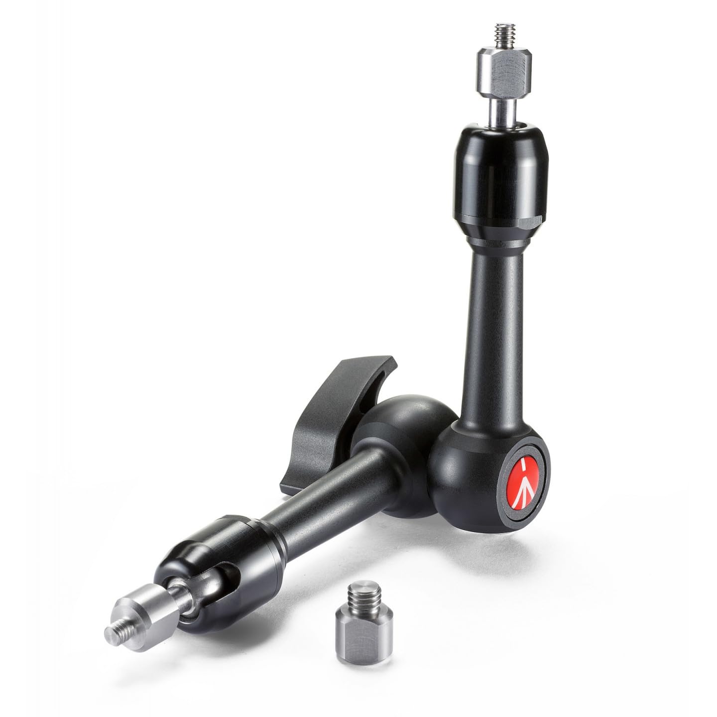 Manfrotto 244MINI Arm Mini with Interchangeable 1/4 inch Attach and 3/8 inch Adapter, black