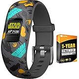 Beach Camera Garmin Vivofit jr. 2 - Stretchy Adjustable Activity Tracker for Kids + 1 Year Extended Warranty (Star Wars Resistance)