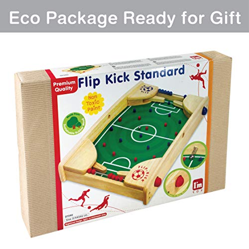Flipkick Wooden Tabletop Football/Soccer Pinball Games, Indoor