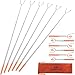 E LV Premium Marshmallow Roasting Sticks Set of 6 - Safe For Kids Extra Long 45 Telescoping Extendable Hot Dog Smores Forks - Fire Pit, Camping, Campfire, Bonfire & Outdoor Cookware Kit