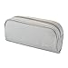 JEMIA Single Compartments Collection 1 Independent Zipper Chambers with Mesh, Zip Pockets Pencil Case (Gray, Polyester)