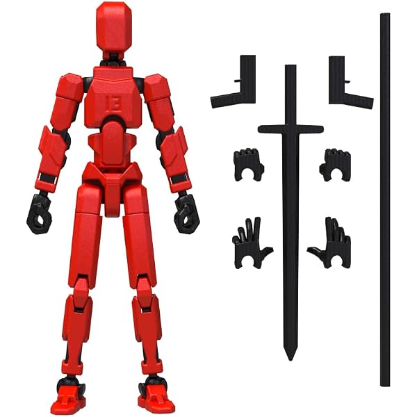 amazon-com-merryxd-titan-13-action-figure-assembly-completed-dummy-13-action-figure-lucky-13-action-figure-t13-action-figure-3d-printed-multi-jointed-movable-nova-13-action-figure-toy-red-toys-games