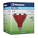 Westinghouse 3314700 100-Watt Equivalent PAR38 Flood Red Outdoor Weatherproof LED Light Bulb with Medium Base, 1 Count (Pack of 1)