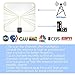 viv TV Antenna 138 Indoor Amplified HDTV Antenna 50-100 Miles Range with Detachable Amplifier Signal Booster and 16.5FT High Performance Coax Cable - Extremely High Reception Indoor