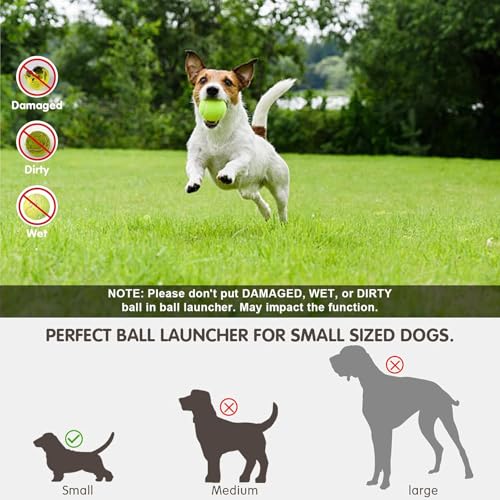 Automatic Dog Ball Launcher, Interactive Dog Toys Tennis Balls Thrower for Small and Medium-Sized Dogs, Green 26 * 27 * 21Cm