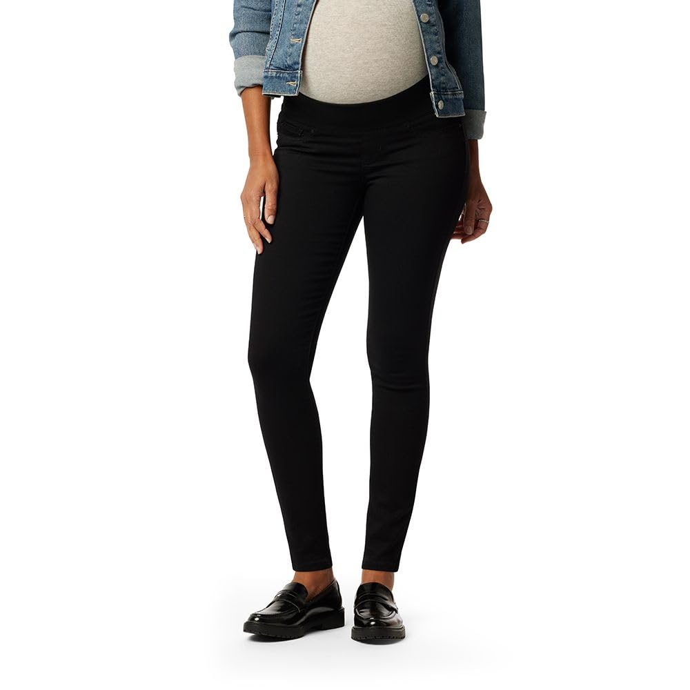 Levi Strauss Signature Gold Women's Maternity Baby Bump Skinny Jeans, Noir-Waterless, X-Small Image Levi Strauss Signature Gold Women's Maternity Baby Bump Skinny Jeans, Noir-Waterless, X-Small Image