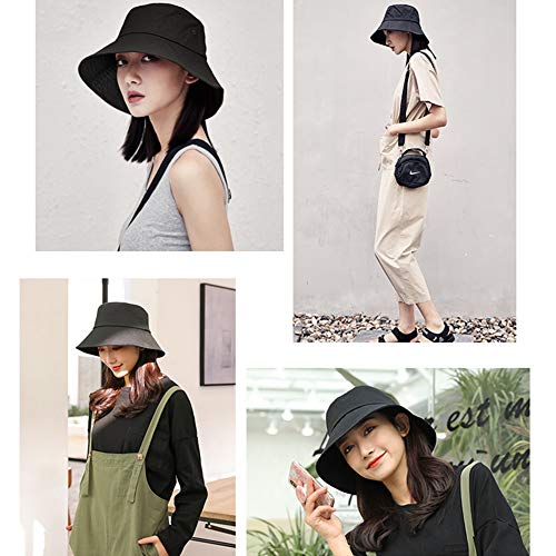 Fischerhüte,Unisex Anglerhut, Fischerhut Fischermütze Sonnenhut Bucket Hat Baumwolle Faltbar Wandern Reisen Schlapphut… – Bild 8