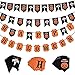 Halloween Party Decorations Cute Fun Party Supplies, All-in-One Pack Kids Theme Party Include Party Blowers, Eye Patch, Cardboard Hat, Balloon, Table Cloth, Banners Hanging Skeleton