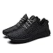 Nepretty Casual Fashion Sneakers Breathable Athletic Running Sports Shoes Men Women Unisex Couple, All Black