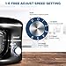 CHULUX Electric Stand Mixer, 1560W Tilt-Head Kitchen Electric Food Mixer, 6.5Qt Stainless steel Bowl, 6 Speed Control, Dough Hook, Whisk, Beater, Splash Guard, for Cake, Bread, Salad
