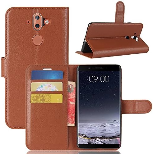 Nokia 8 Sirocco Case,Nokia 8 Sirocco Leather Case,OPDENK Synthetic Leather [Wallet] Pouch case [Card Slots] Book Cover Stand Case Magnetic Flip Case Cover for Nokia 8 Sirocco (Brown)