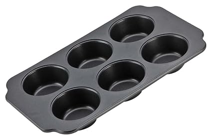 Alda Jumbo Non Stick Aluminium Muffin Tray, Grey