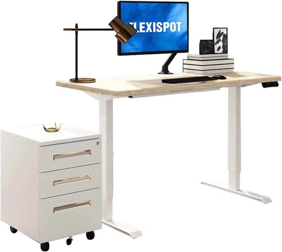 FLEXISPOT Height Adjustable Electric Standing Desk Frame Only,Solid