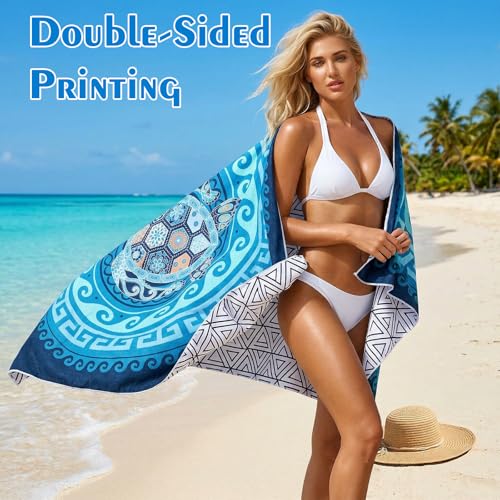 Zocipro Microfibre Beach Towel 180 x 90 cm – Anti-Draining XXL – Quick Drying, Ultralight and Portable, for Swimming Pool, Camping, Travel, Sports and Gym