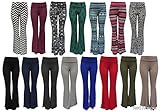 Red Hanger Women's High Waist Slinky Palazzo Pants Regular and Plus Sizes