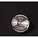 HJ Men's 2PCS Fashion Dazzle Tuxedo Shirts Platinum Plated Cufflinks Initial Letter 2 Color A-Z (silver C), Small