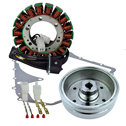Kit Improved Flywheel + Stator + Gasket for Arctic Cat TBX 400 2004-2006/375 2002 / TRV 400 2006 2007/400 Auto. 2003-2008 TBX400 TRV400 | OEM Repl.# 3430-054/3430-071/0802-037/3430-053