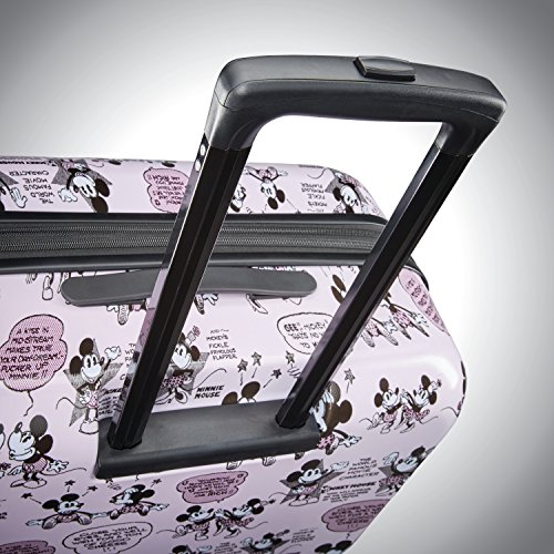 American Tourister Disney Hardside Luggage with Spinner Wheels, Mickey and Minnie Romance, Carry