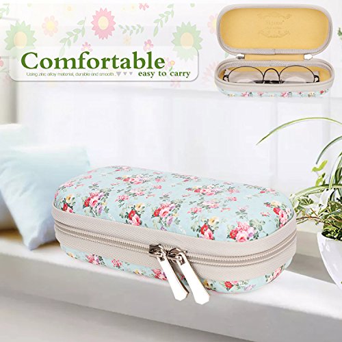 Skycase Sunglasses Case for Women Semi Hard Eyeglasses Case Holder Floral 27