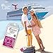 Cruise Luggage Tags Etag Holders Zip Seal andd Steel Loops Thick PVC