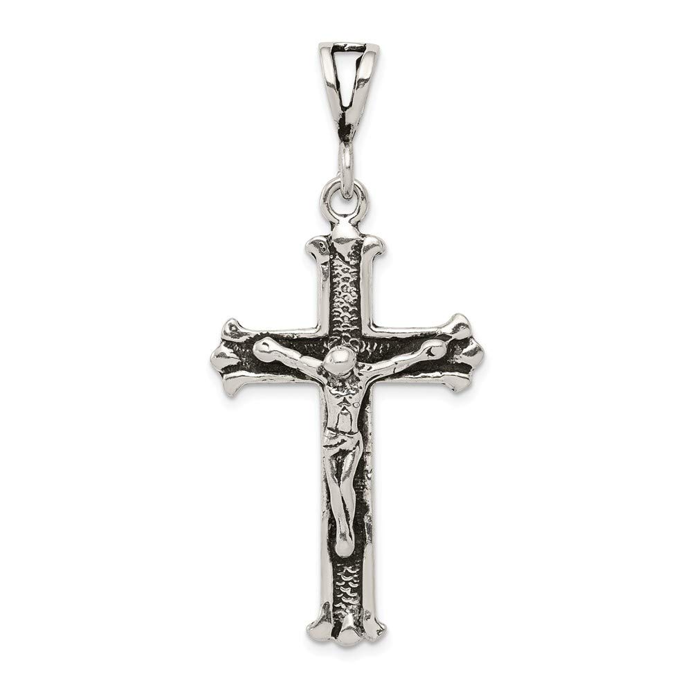 40X24MM Sterling Silver Antiqued 