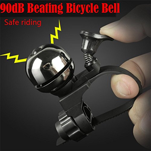 Ecosin Fashion New Mountain Bike Bicycle Bell 90db Invisible Bicycle Handlebar Bell Alarm Cycling Horn Bell (Black)