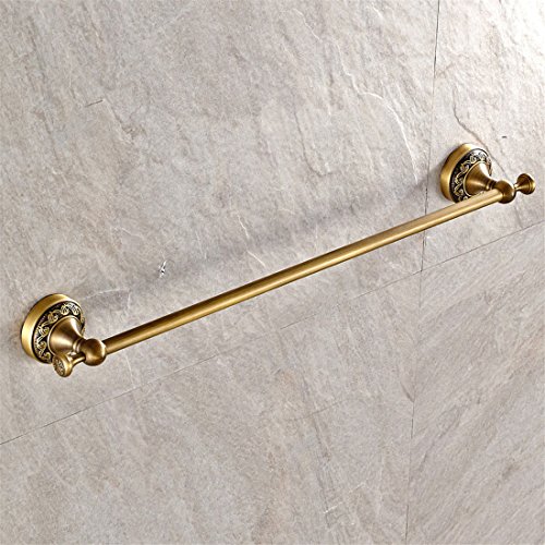WINCASE Modern Style 4 Piece Bath Hardware Accessory Set of High Grade Brass Antique Brass Finish Suitable for Bathroom Toilet including Towel Bar Towel Ring Toilet Paper Holder and Clothes Hook