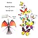 72PCS 3D Butterfly Stickers Wall Stickers Crafts Butterflies with Sponge Gum